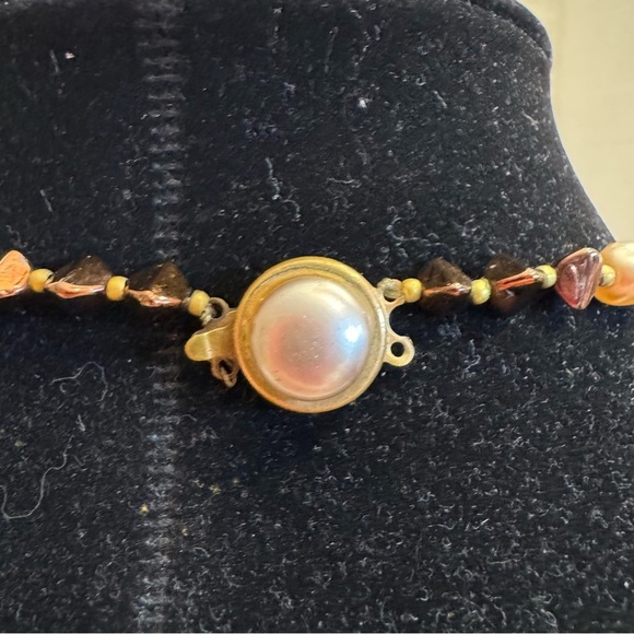 Vintage French Faux Glass Baroque Pearl Beaded Necklace High End France 23" - Picture 10 of 16